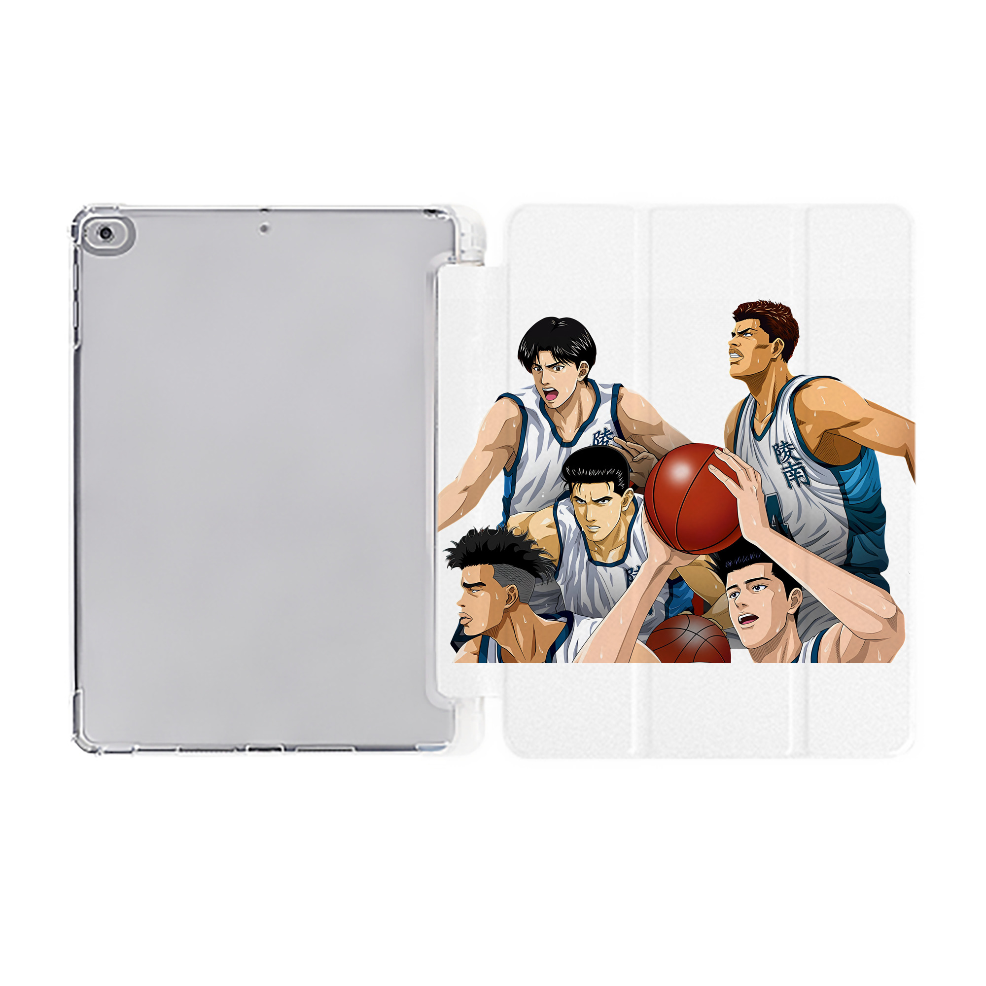 （画像用） SLAM DUNK／スラムダンク IPad ケース ペン収納付き 三つ折りスタンド PUレザー×シリコン 対応機種9.5/10.5/10.9インチ